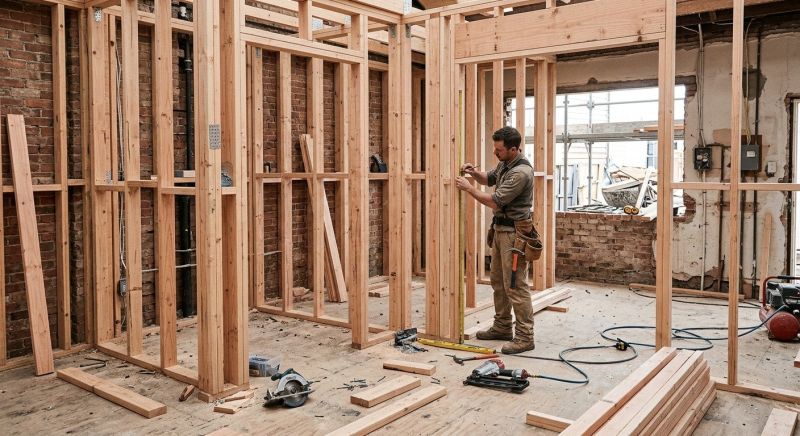 Bedroom Framing in Wilmington, NC