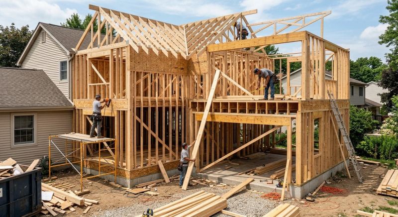 Building Addition Framing in Wilmington, NC
