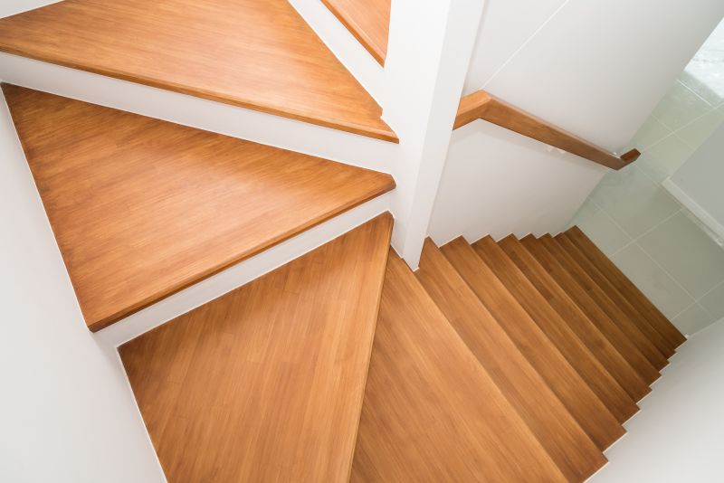 Curved Staircase Installation in Wilmington, NC