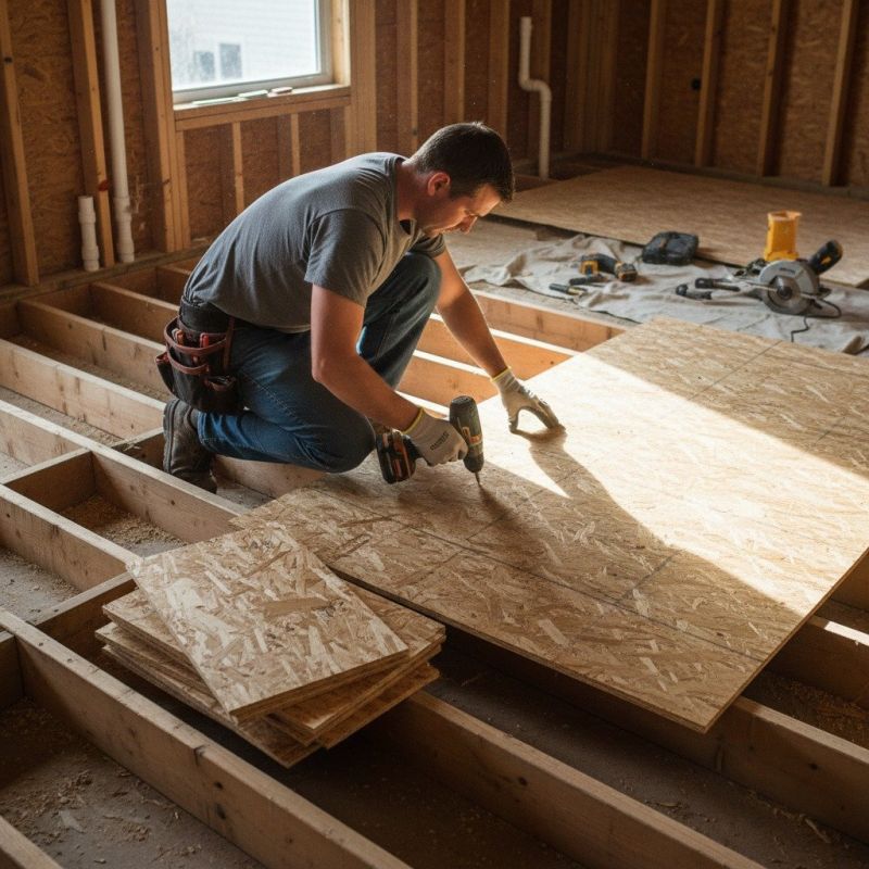 Plywood Flooring Installation in Wilmington, NC