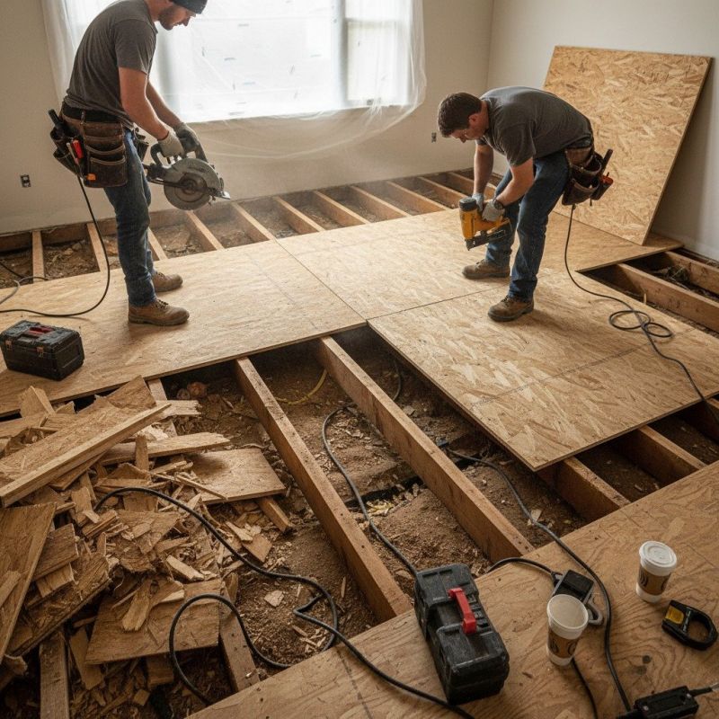 Plywood Subfloor Repair in Wilmington, NC