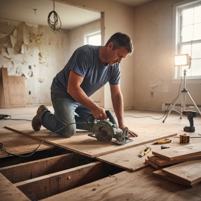 Plywood Subfloor Repair in Wilmington, NC