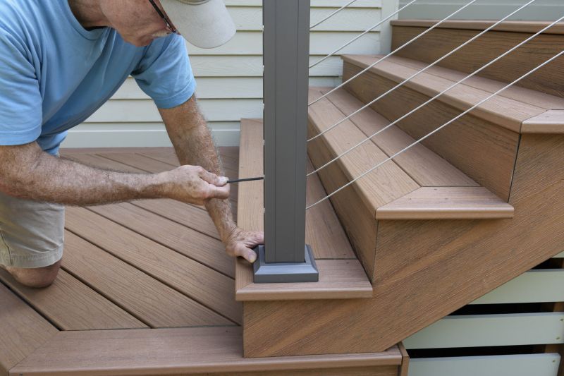 Wood Railing Replacement in Conroe, TX